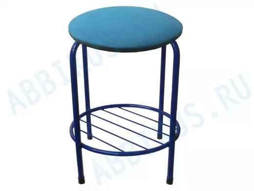 Табурет с подставкой для ног и полкой 