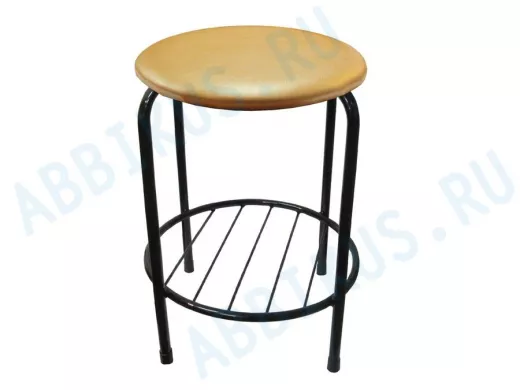 Табурет с подставкой для ног и полкой 