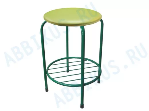 Табурет с подставкой для ног и полкой 