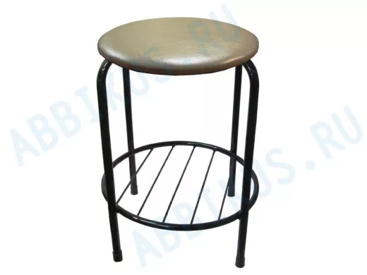 Табурет с подставкой для ног и полкой 