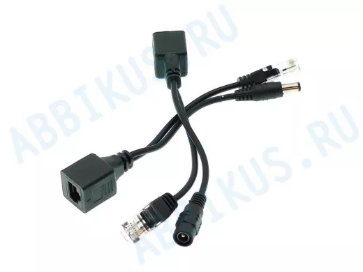 Пассивный POE адаптер "ABI-20731" (до 30м) (два разных переход. штекер/гнездо в наборе)