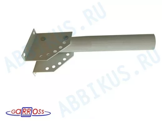 Кронштейн для прожектора "КОБРА-3-211010" серый настенный с наклоном, вылет 0,35м, диаметр 51мм