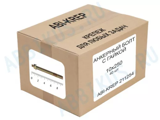 Анкерный болт с гайкой 10х250 ( 40шт) 
