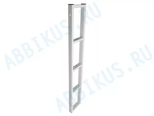 Кронштейн для полок, высота 82см, пять уровней, вылет 13см, 12 отв., серый 