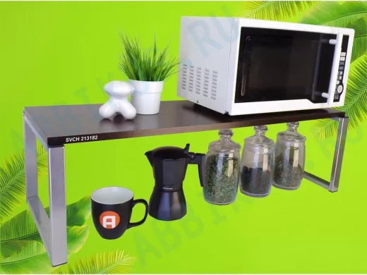 Подставка на стол для микроволновой печи, высота 27см, сереб 