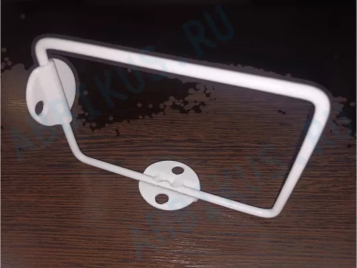 Кронштейн к стене для полки, высота 7.5см, вылет 11,6см, серый 