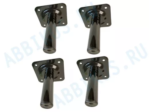 Прочная стальная ножка для стола, подставки, высота  15 см, черная,4шт, диаметр 32мм 