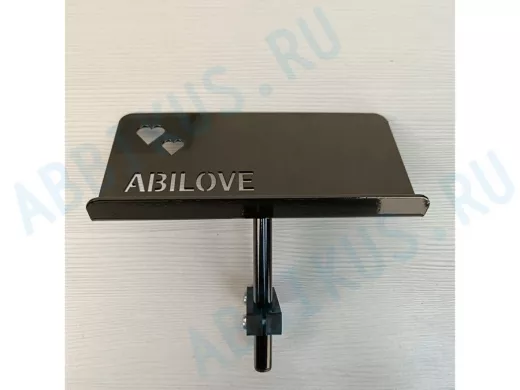 Стальной поворотный держатель телефона 20х10 см на ножку подставки 12мм 