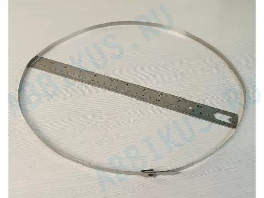 Хомут нержавейка 8х1000мм "ABIKREP-216889" для столбов прямоугольных и круглых диаметром до 300мм