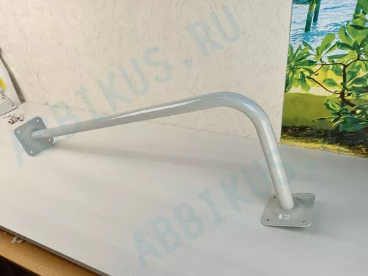 Поручень угловой для домов снаружи и внутри, ширина  80см высота 30см 