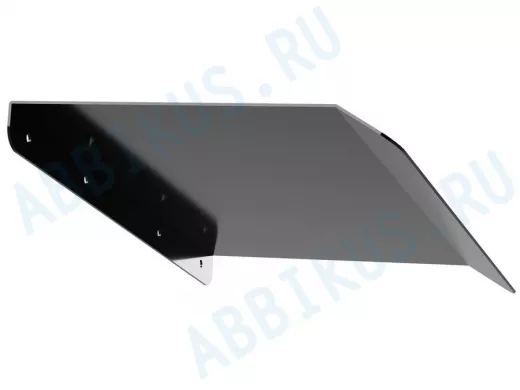 Козырёк для защиты электрощита от дождя "POHER-217419" черный, ширина 40 см, вылет 25 см, сталь 2 мм