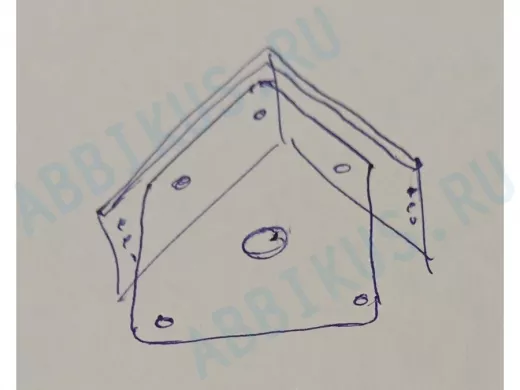 Кронштейн с козырьком для камеры 