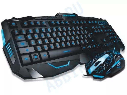 Проводной комплект клавиатура+мышь V100