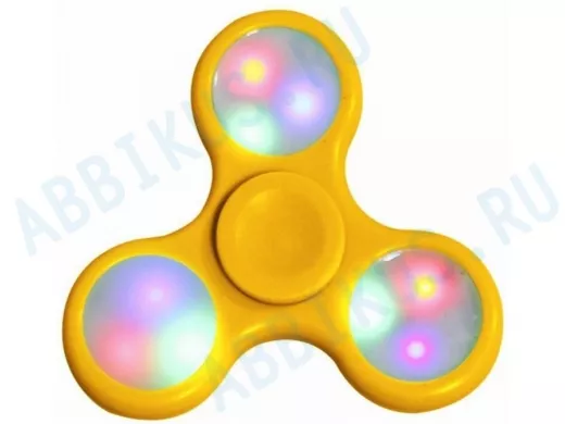 Спиннер-вертушка HC-10 (жёлтый) LED