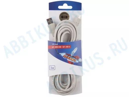 Шнур  шт. mini USB - шт. USB-A 3M  REXANT