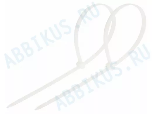 400x7,6мм кабельный хомут (стяжка нейлонoвая) nylon 100 шт. белый REXANT