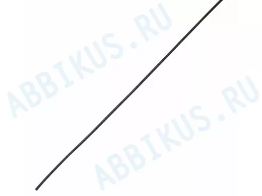 Клеевая 6.0 / 1,5мм (4:1) 1м термоусадка  черная  REXANT