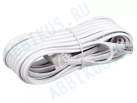 Телефонный удлинитель евро  7м  белый