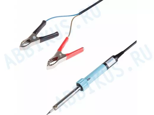 Паяльник  40Вт 12Вольт "PLK-28481" с зажимами крокодил