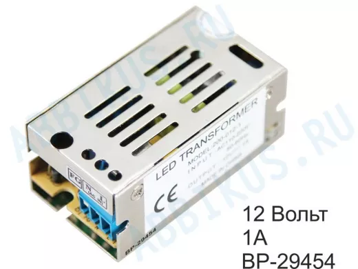 Блок питания  12 Вольт   1000мА  "BP-29454" источник питания 220V AC/12V DC, 1A,12W под винт