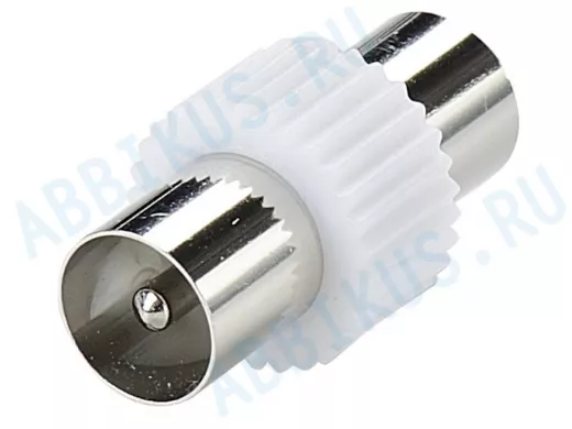 Переходник ТВ-штекер / ТВ-штекер   пластиковый