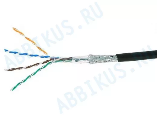 Кабель Cablexpert, SFTP5e, 4 пары, 0.51 мм, медь, однож., экран, оплётка, 305 м, для внешней проклад