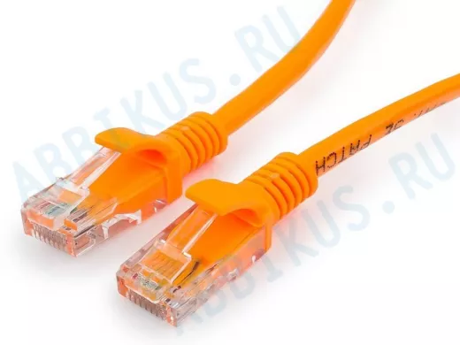 Патч-корд Cablexpert PP12-0.5M/O кат. 5e, 0.5м, UTP литой, многожильный (оранжевый) PP12-0.5M/O