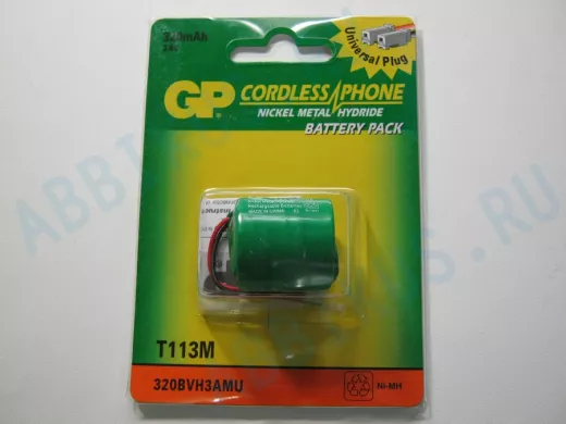 Аккумуляторы  GP T-113M (320mA 3.6V) Ni-Mh