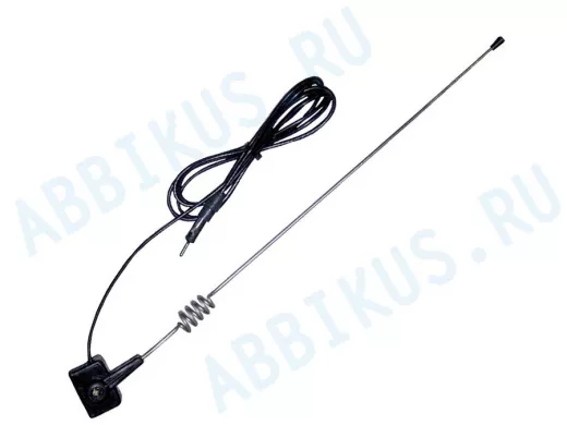 "FIX-110P" CHROM автомобильная  желобковая антенна для автомагнитолы, диапазон FM, УКВ,серая пружина