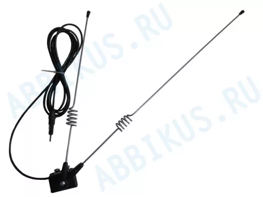 "FIX-115P" CHROM автомобильная  желобковая антенна для автомагнитолы, диапазон FM, УКВ,серые пружины