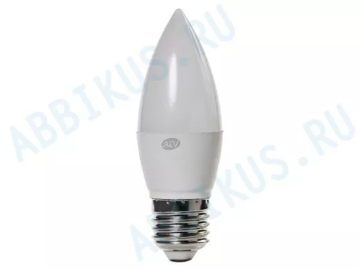 Светодиодная лампа  REV Classic C37 Е27 7W, 2700K, теплый свет, свеча