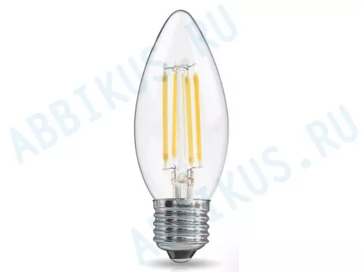 Светодиодная лампа  REV FILAMENT свеча C37 E27 7W, 2700K, DECO Premium теплый свет