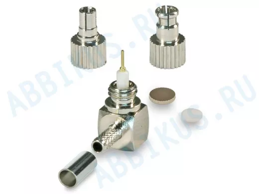 Разъем CRC9/TS9- RG174, RG316 универсальный обжимной угловой