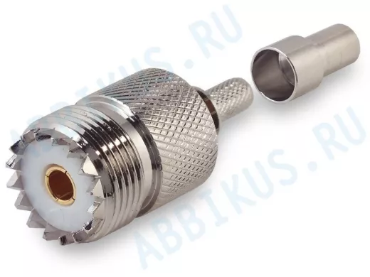 Разъем UHF U-211F PL259(female, мама) на кабель RG58, LMR195 обжимной