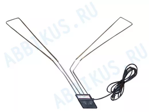 "VHF-TV-UHF  CHROM" автомобильная желобковая телевиз DVB-T2 антенна; цвет серый; 2,5метра;штекер ТВ