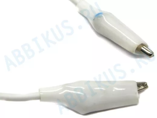 Зажимы "Крокодил" ( L=27 мм, 1 пара на проводе L=40 мм)