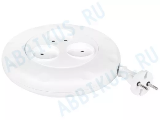 Сетевой удлинитель  Smartbuy  3 гнезда 3 метра 10А/2,2кВт, б/з, круглый, белый (SBE-10-3-03-W)