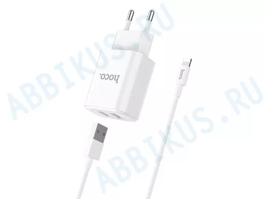 Зарядное устройство Lightning  HOCO C62A iOS  (5B, 2100mA)