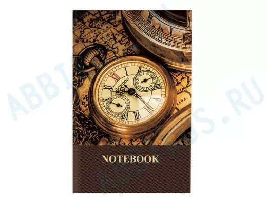 Блокнот 7БЦ А5 96л., обл. ламин., кл. "BR-72219", Время, 135*206мм