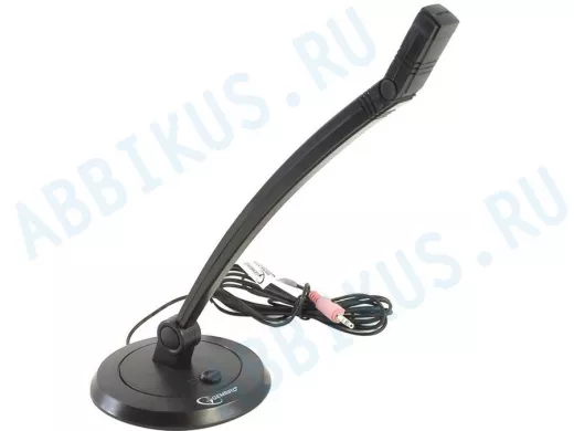 Микрофон Maxxtro M04-BLACK черный,рег.громк.,на ножке