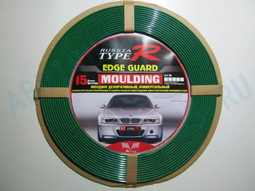 Молдинг декоративный самоклеющийся 15 метров металлик зеленый, ширина 7мм   00751