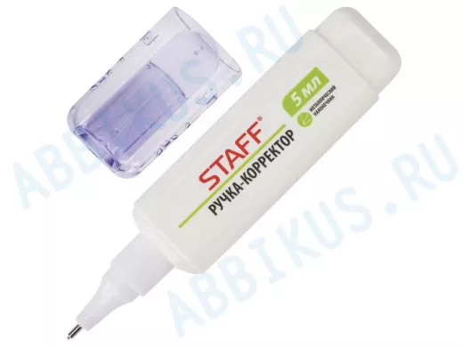 Ручка-корректор "BR-76833", 5 мл, металлический наконечник, плоский корпус