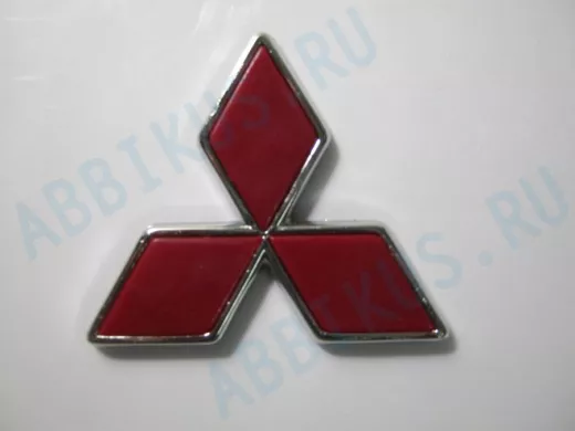 Эмблемма пластик в п/э знак Mitsubishi хром 6x5,2 см 01325