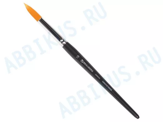 Кисть художественная проф. "BR-80139" ART CLASSIC, синтетика жесткая, круглая, № 10, короткая ручка