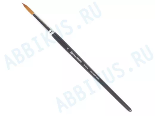 Кисть художественная проф. "BR-80182" ART CLASSIC, синтетика мягкая под колонок, кругл, № 6, кор руч