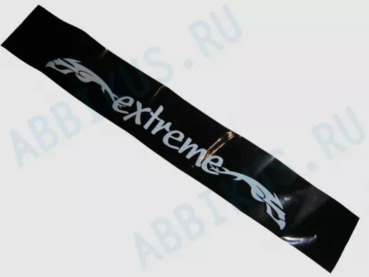 наклейка Светофильтр "Extreme" рисунок №1, наружная, (цвет белый), 20х130 см, черный фон