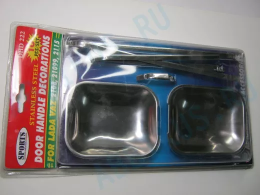 Накладки декоративные хром ВАЗ 2108-21099, 2115 под ручки дверей DHD 222 металл
