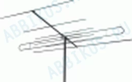 Антенна Дельта АТКГ -2.1.1,5.1 наружная коллективная (трубы + пакетик) 1 и 5 каналы телевизионная