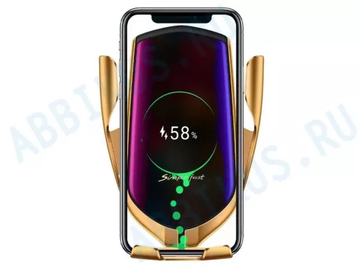 Автодержатель  TDS TS-CAA06 (R1) для смартфонов + беспроводное ЗУ