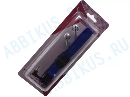 Наушники MP3A-HS-HB1 Gembird , вкладыши, для MP3, красный ремешок